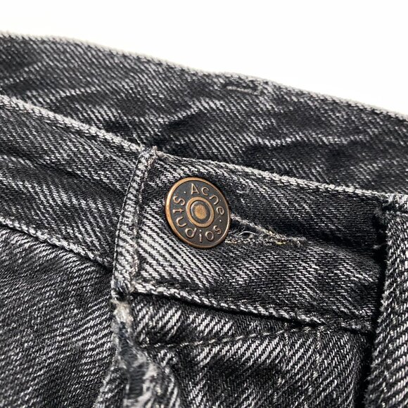 Acne Studios 1996 Vintage Black SS22 Straight Leg Jeans Men's size 30x25 - Picture 4 of 12